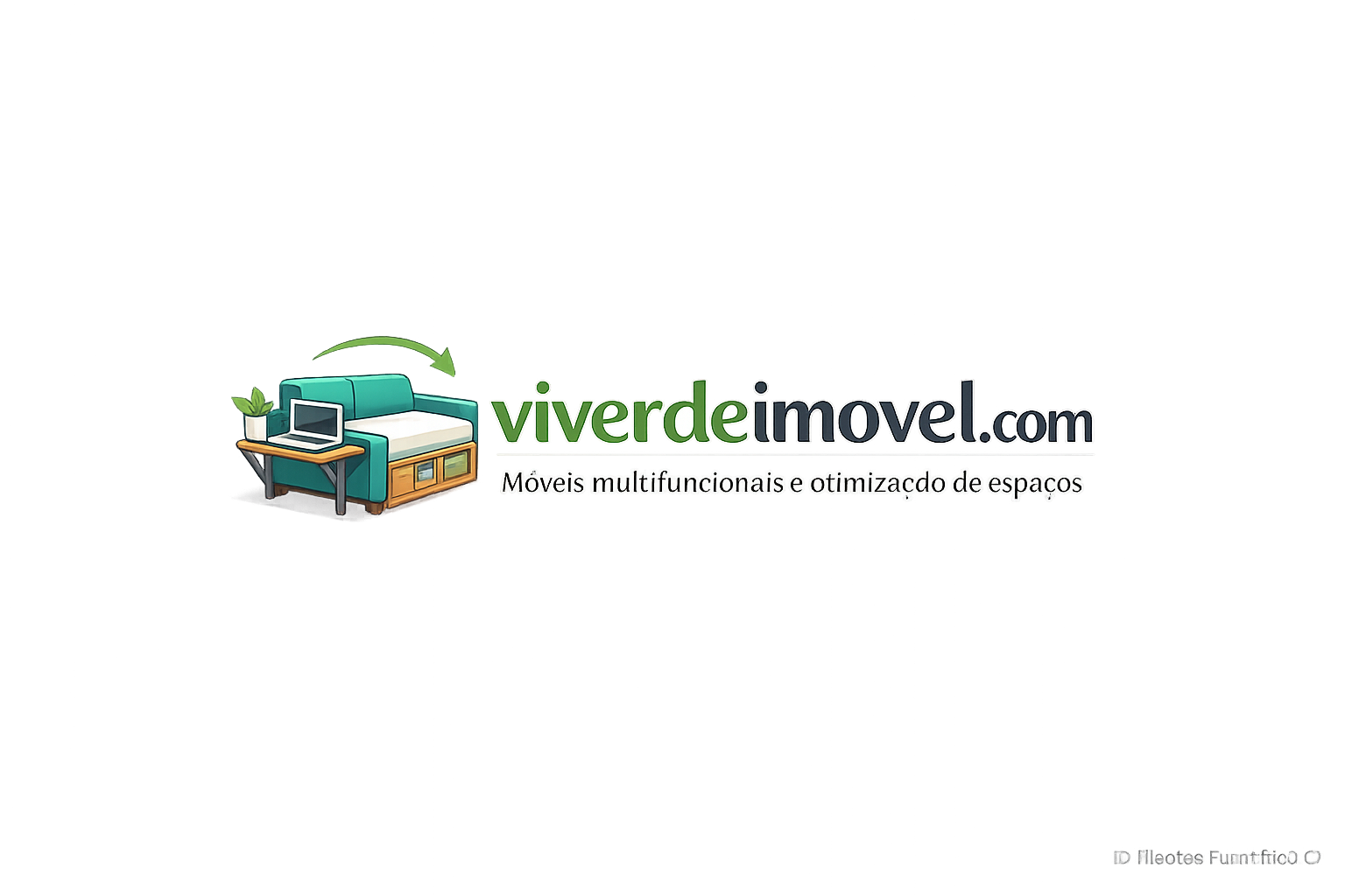 Logo viverdeimovel.com sobre móveis multifuncionais e otimização de espaços